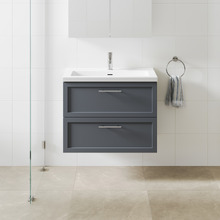 Dunes 800mm Grey Vanity & LED Mirror Package